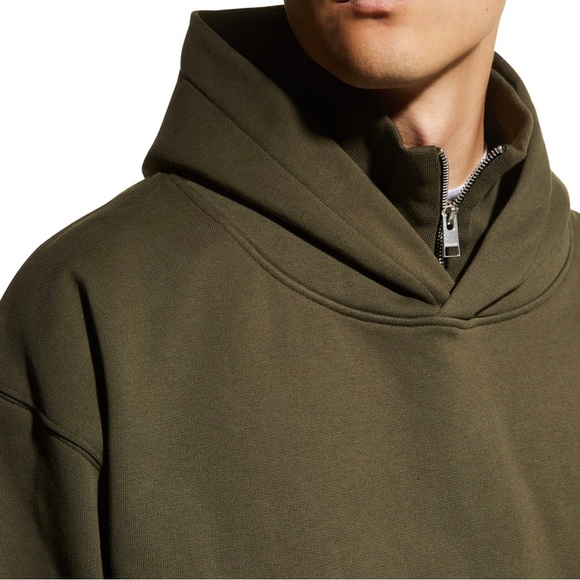 FRAME MEN’s Hooded Zip-Collar Sweatshirt - LARGE - Picture 5 of 7